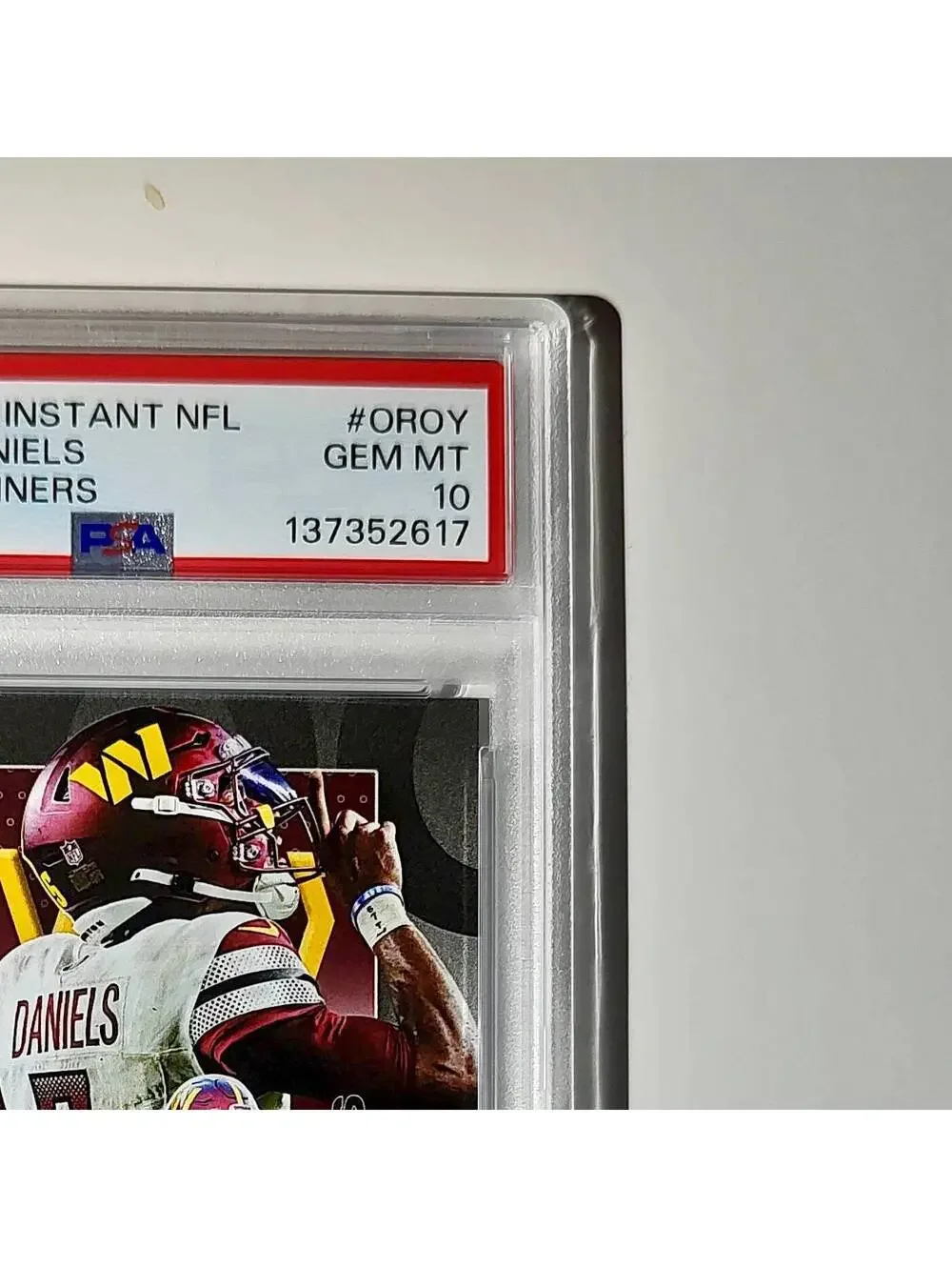 Jayden Daniels 2024 Panini NFL AP Offensive Rookie of the Year Commanders PSA 10
